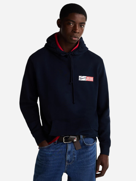 Худі чоловіче Tommy Jeans DM0DM20257-C1G 2XL Темно-синє (8720638425120) - зображення 1