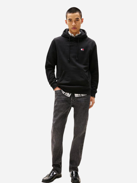 Худі чоловіче Tommy Jeans DM0DM20258-BDS 2XL Чорне (8720638423065) - зображення 3