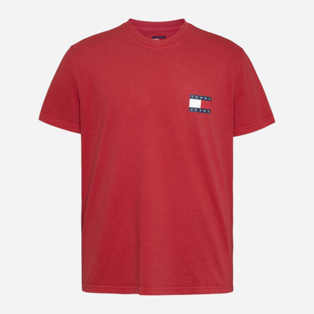 Футболка бавовняна чоловіча Tommy Jeans DM0DM20346-XME S Червона (8720638482758) - зображення 5