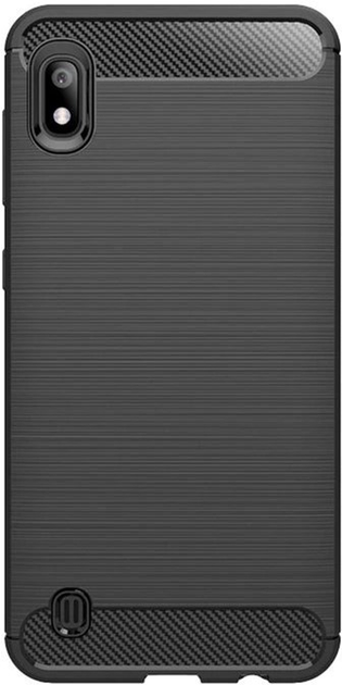 Etui plecki Winner Group Carbon do Samsung A10 Black (8591194091315) - obraz 1