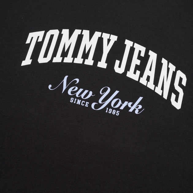 Футболка бавовняна чоловіча Tommy Jeans DM0DM20362-BDS S Чорна (8720638514008) - зображення 3