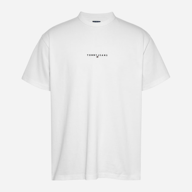 Футболка бавовняна чоловіча Tommy Jeans DM0DM21110-YBR S Біла (8720638487647) - зображення 3