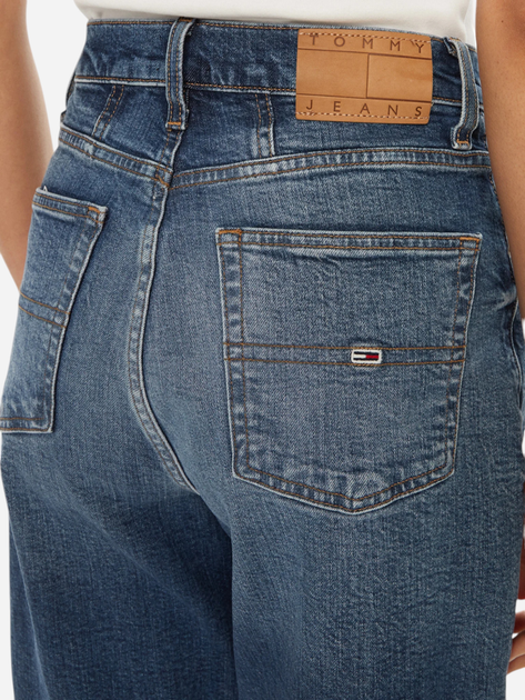 Jeansy mom fit damskie z wysokim stanem Tommy Jeans DW0DW20224-1BK 29-32 Ciemnoniebieskie (8720638473039) - obraz 5