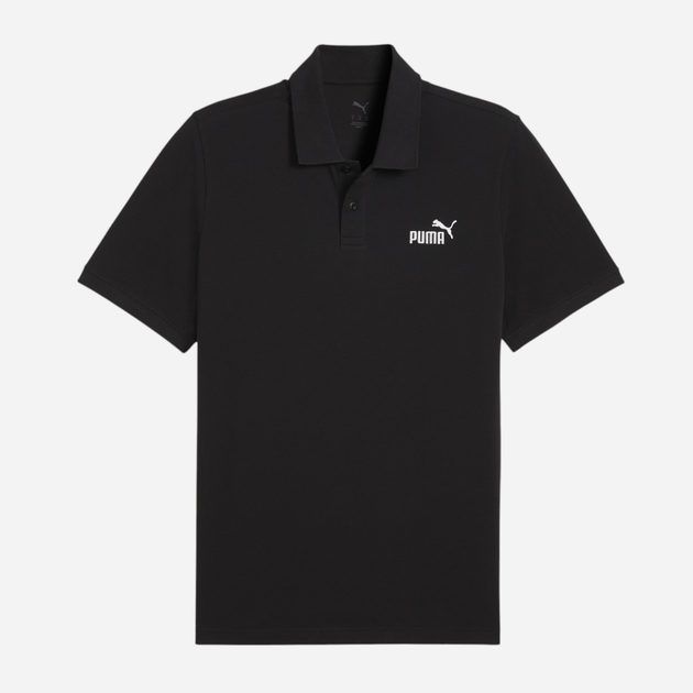 Поло довге чоловіче Puma Ess No.1 Logo Pique Polo 68255201 2XL Чорне (4067983317880) - зображення 6