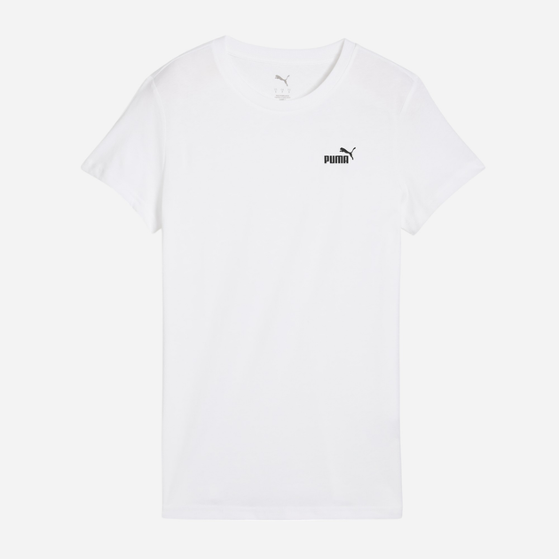 Koszulka damska bawełniana Puma Ess Small No.1 Logo Tee 68237202 XS Biała (4067983403477) - obraz 4