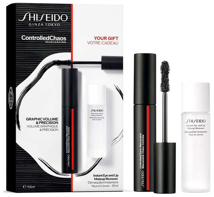 Набір косметики для макіяжу Shiseido Controlled Chaos Туш для вій 11.5 мл + Засіб для зняття макіяжу 30 мл (3423222114367) - зображення 1