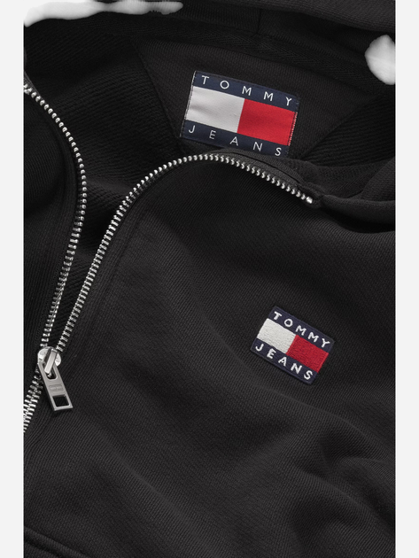 Bluza damska rozpinana streetwear oversize Tommy Jeans DW0DW19412-BDS L Czarna (8720638461623) - obraz 5