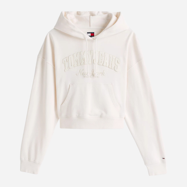 Худі жіноче Tommy Jeans DW0DW19413-YBH S Молочне (8720638462644) - зображення 5