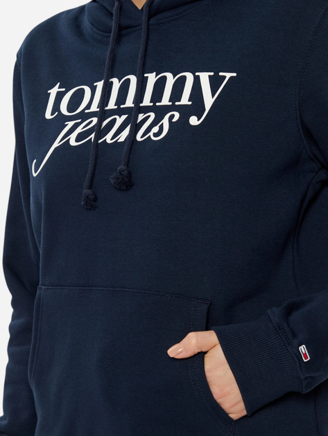 Худі жіноче Tommy Jeans DW0DW20170-C1G XS Темно-синє (8720638420248) - зображення 4