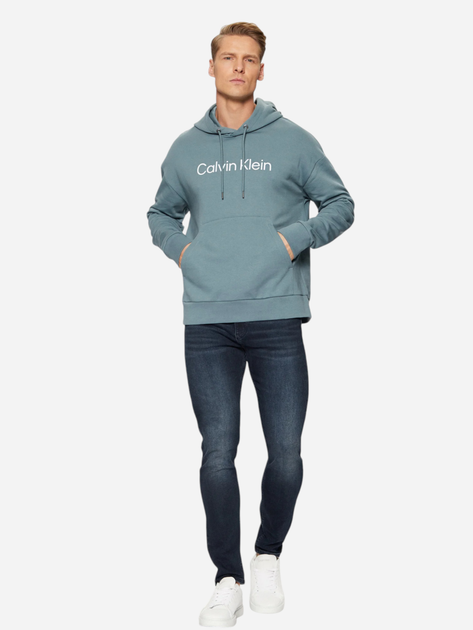 Худі чоловіче Calvin Klein K10K111345-CFQ M Блакитне (8721107026701) - зображення 3