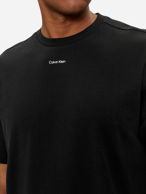 Футболка бавовняна чоловіча Calvin Klein K10K112487-BEH M Чорна (8720109243178) - зображення 4