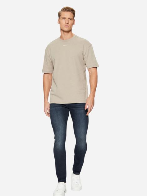 Футболка бавовняна чоловіча Calvin Klein K10K112487-RAJ S Бежева (8721107026831) - зображення 3