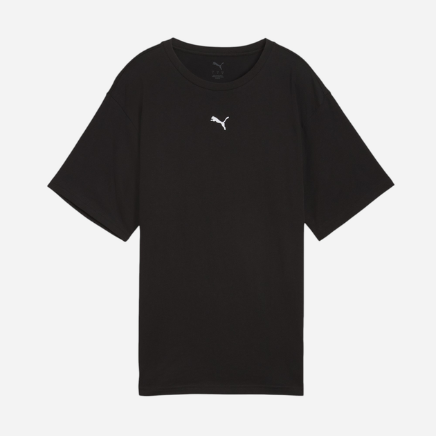 Футболка бавовняна жіноча Puma Ess Relaxed Tee 68497101 L Чорна (4067983642173) - зображення 6