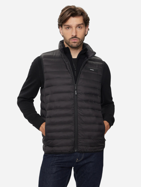 Bezrękawnik męski pikowany Calvin Klein K10K113470-BEH M Czarny (8720639371457) - obraz 1