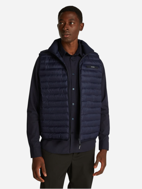 Bezrękawnik męski pikowany Calvin Klein K10K113470-CHW S Ciemnogranatowy (8721107144245) - obraz 1
