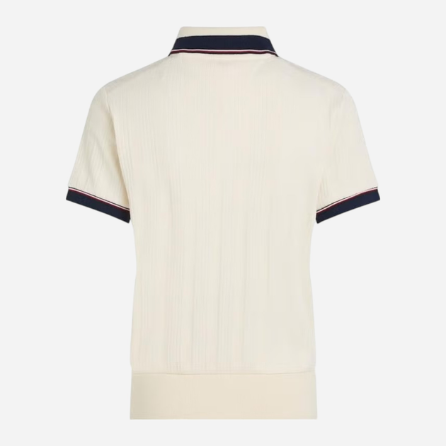 Поло жіноче Tommy Hilfiger WW0WW43925-AEF S Молочне (8720638414773) - зображення 6