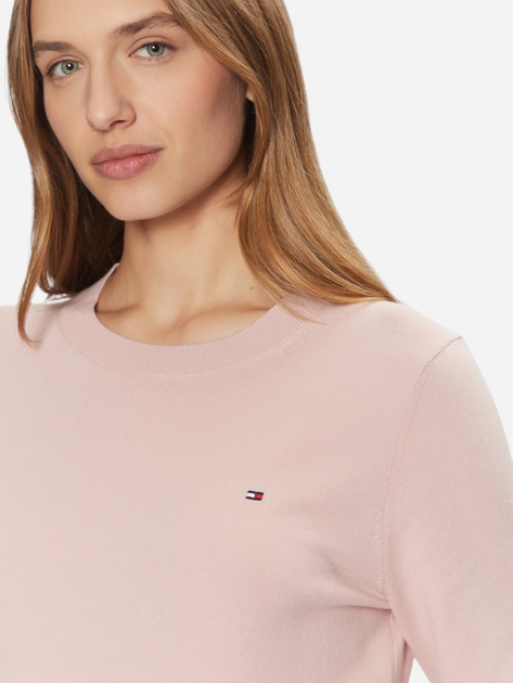 Джемпер жіночий Tommy Hilfiger WW0WW44984-0FA L Світло-рожевий (8720638711278) - зображення 4