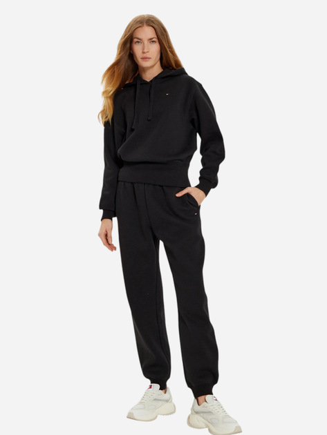 Spodnie sportowe damskie z wysokim stanem Tommy Hilfiger WW0WW45966-BDS S Czarne (8721106414738) - obraz 3