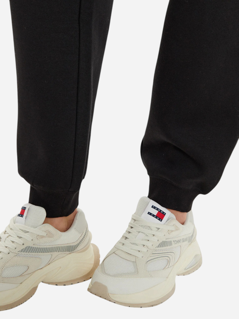 Spodnie sportowe damskie z wysokim stanem Tommy Hilfiger WW0WW45966-BDS L Czarne (8721106414752) - obraz 5