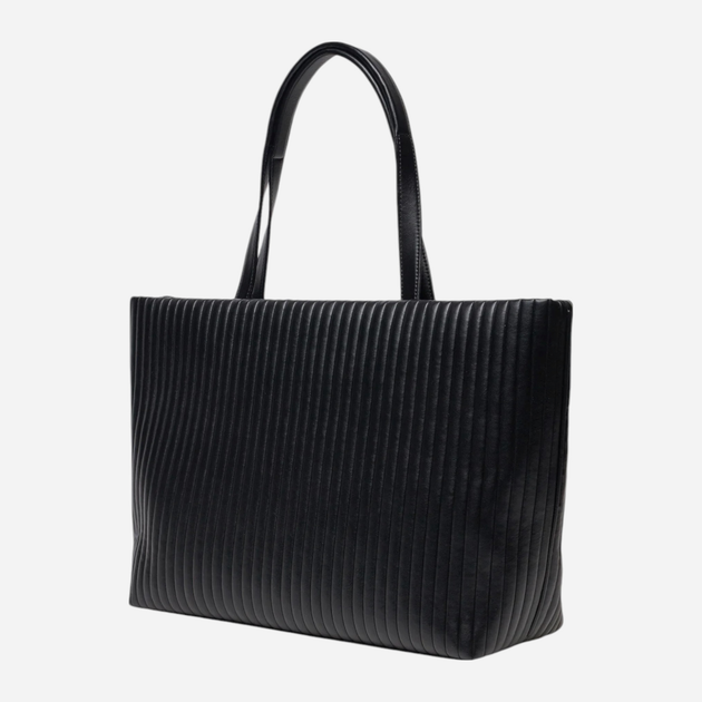 Torba shopper damska duża Calvin Klein K60K613077-BEH Czarna (8721107067568) - obraz 3