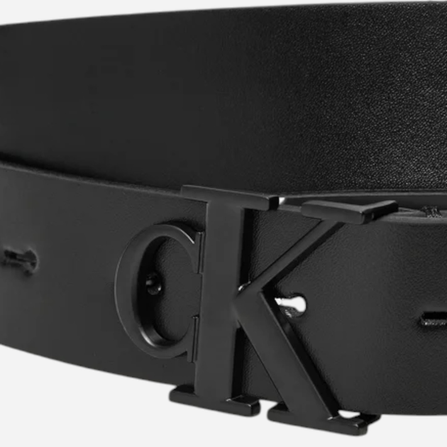 Ремінь жіночий з натуральної шкіри Calvin Klein K60K613125-BEH 100 см Чорний (8721107093710) - зображення 3