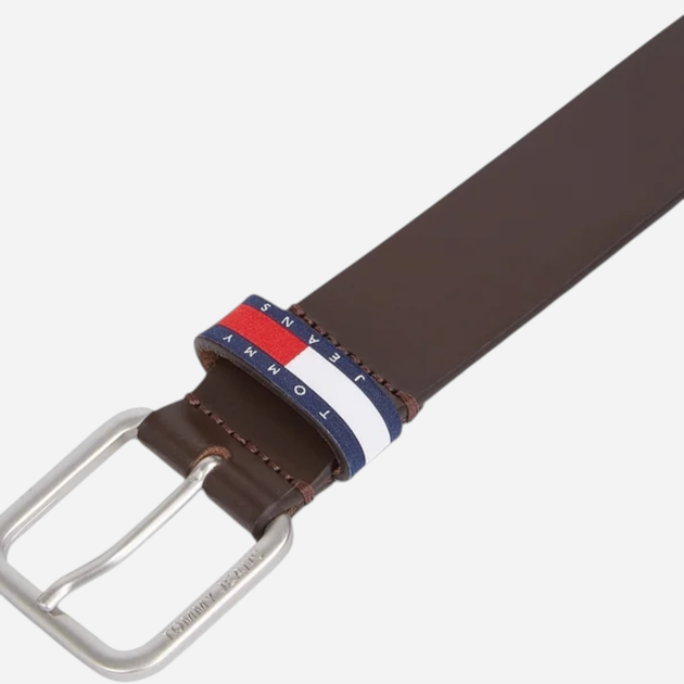 Ремінь чоловічий з натуральної шкіри Tommy Hilfiger AM0AM12337-GUE 105 см Темно-коричневий (8720638199564) - зображення 3