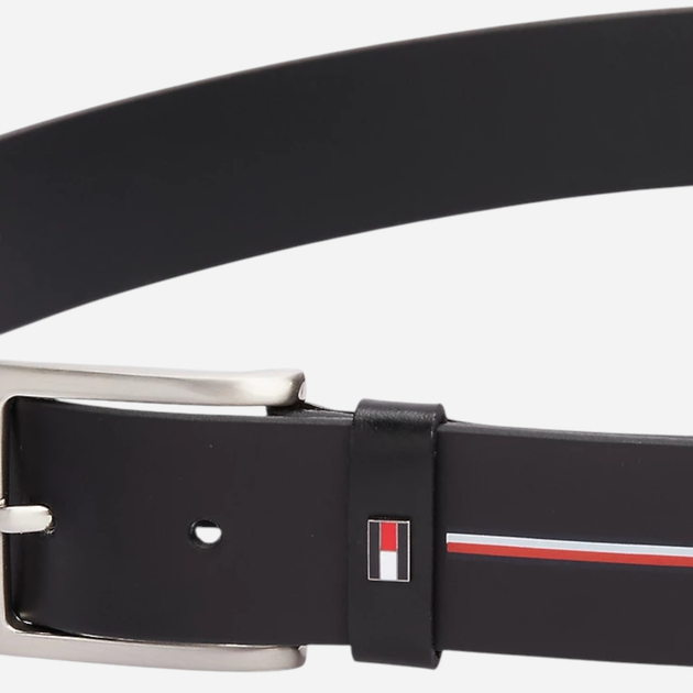 Ремінь чоловічий з натуральної шкіри Tommy Hilfiger AM0AM13011-BDS 95 см Чорний (8720638189503) - зображення 3