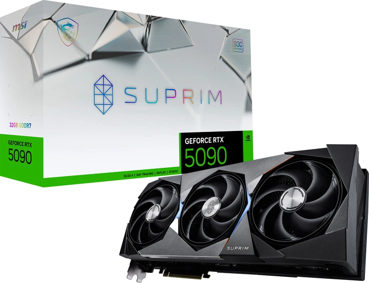 Відеокарта MSI PCI-Ex GeForce RTX 5090 SUPRIM SOC 32GB GDDR7 (512bit) (2580/28000) (HDMI, 3 x DisplayPort) (V530-026R) - зображення 10