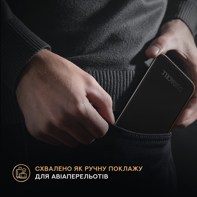 УМБ Duracell | CHARGE PLUS | 10000 mAh | 15W | Black (DRPB3009A) - зображення 6