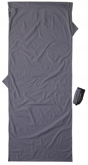 Śpiwor Cocoon Travelsheet 220 x 90 cm Elephant Grey (0799696101794) - obraz 1