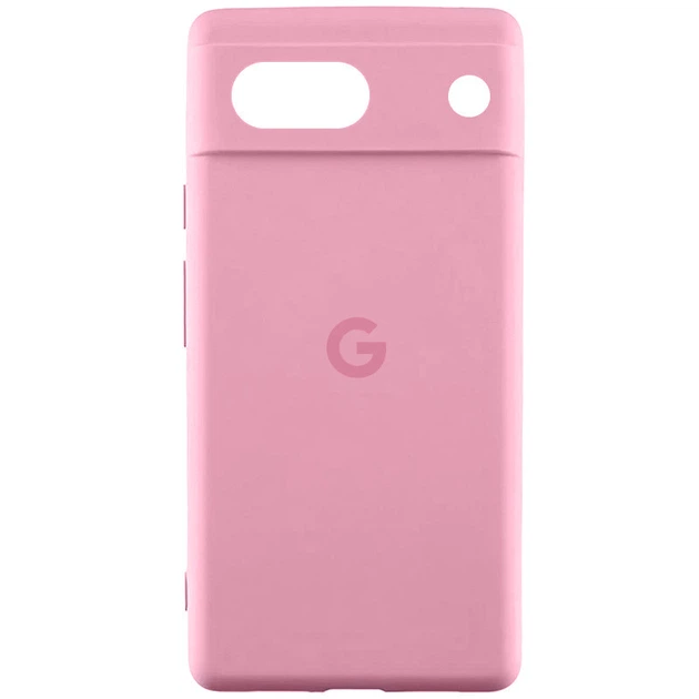 Чехол панель силиконовый Premium Silicone Case Full Camera with Logo для Google Pixel 7a Розовый / Light pink - Фото 1 Чехол панель силиконовый Premium Silicone Case Full Camera with Logo для Google Pixel 7a Розовый / Light pink - изображение 1