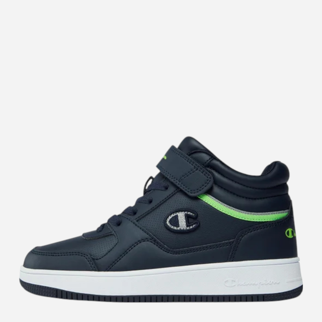 Підліткові високі кросівки для хлопчика Champion Rebound Mid B Gs Mid Cut Shoe S32405-BS010 38 (5.5US) Темно-сині (8058132472686) - зображення 3