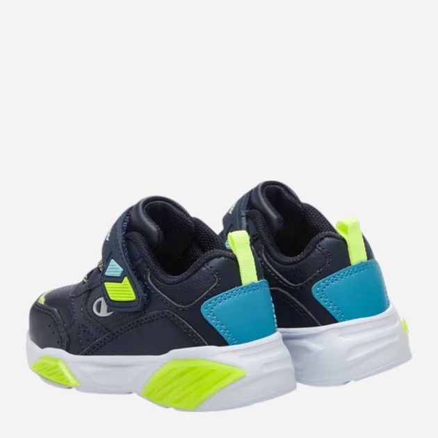 Дитячі з підсвіткою кросівки для хлопчика Champion Low Cut Shoe Wave Pu B Td S32817-BS501 22 (6C US) Темно-сині (8058132485662) - зображення 5