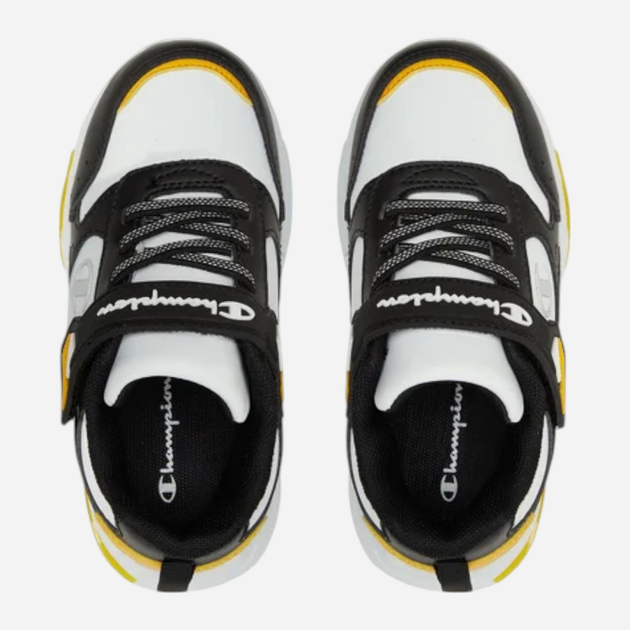 Дитячі кросівки для хлопчика Champion Low Cut Shoe Wave Pu B Ps S32818-WW003 33 (1.5US) Чорні (8058132485815) - зображення 4