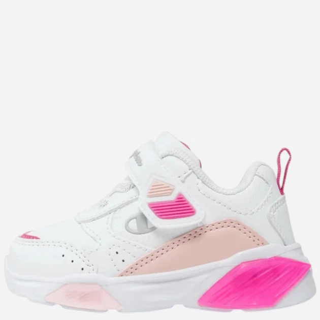 Sneakersy dziecięce dla dziewczynki świecące LED Champion Low Cut Shoe Wave Pu G Td S32819-WW001 21 (5C US) Białe (8058132486232) - obraz 3