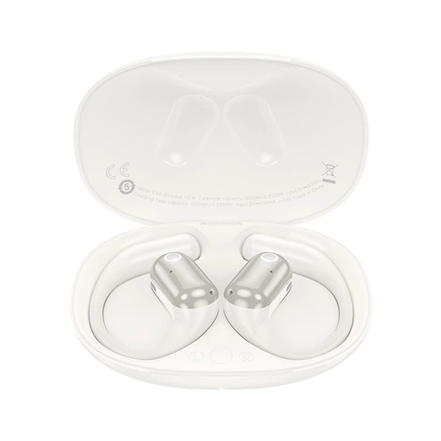 Бездротові навушники HOCO EA6 Melody open true wireless BT headset Milky White (6942007634168) - зображення 2