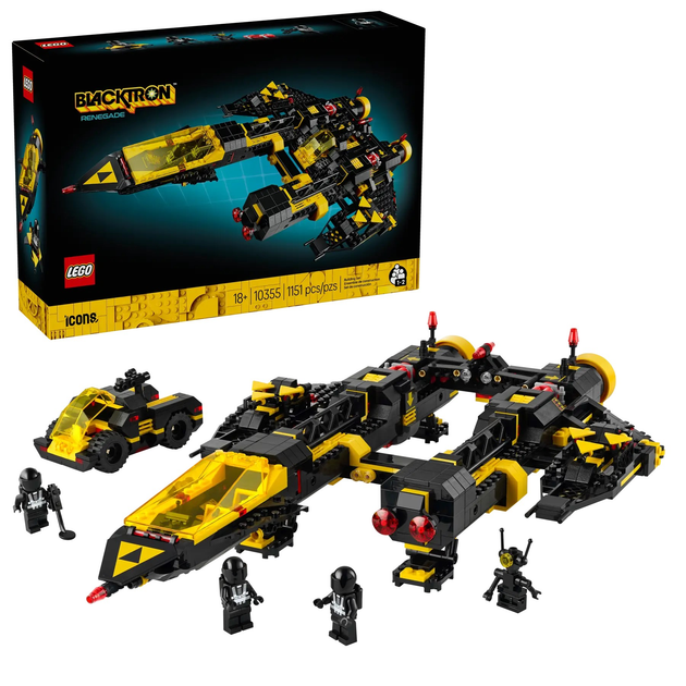 Zestaw klocków LEGO Icons Blacktron Renegade 1151 element (10355) - obraz 1