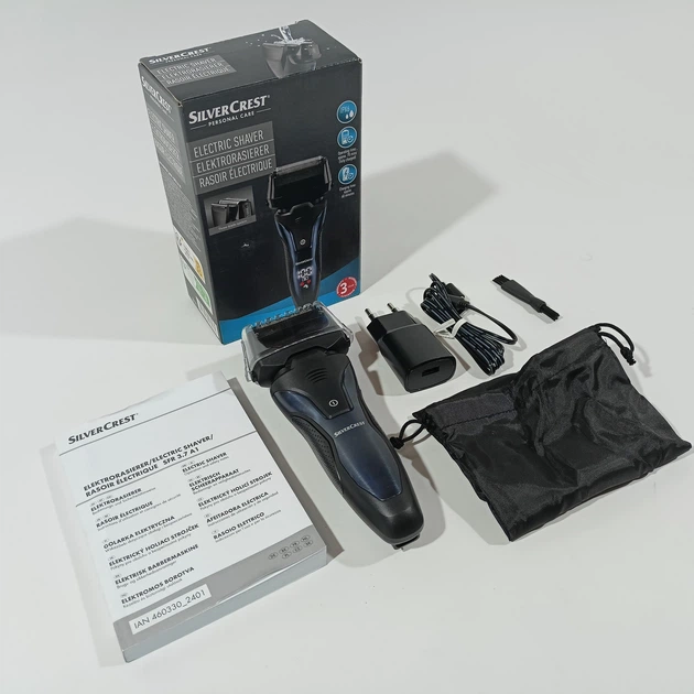 Электробритва SilverCrest SFR 3.7 A1 (3 лезвия, 70 мин работы/сеть, IPX6) - изображение 6