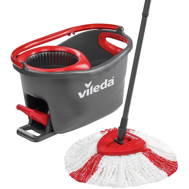 Набір для збирання Vileda TURBO 2in1 Microfibre 163422 (видаляє 99% бактерій, легкий віджимання, всі типи підлог) - Фото 2 Набір для збирання Vileda TURBO 2in1 Microfibre 163422 (видаляє 99% бактерій, легкий віджимання, всі типи підлог) - зображення 2