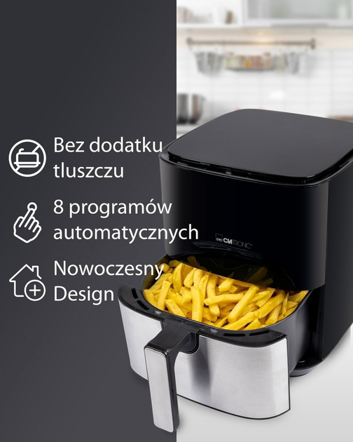 Мультипіч аерофритюрниця Clatronic FR 3782 H (1450 Вт, 5 л, 8 програм) - зображення 7