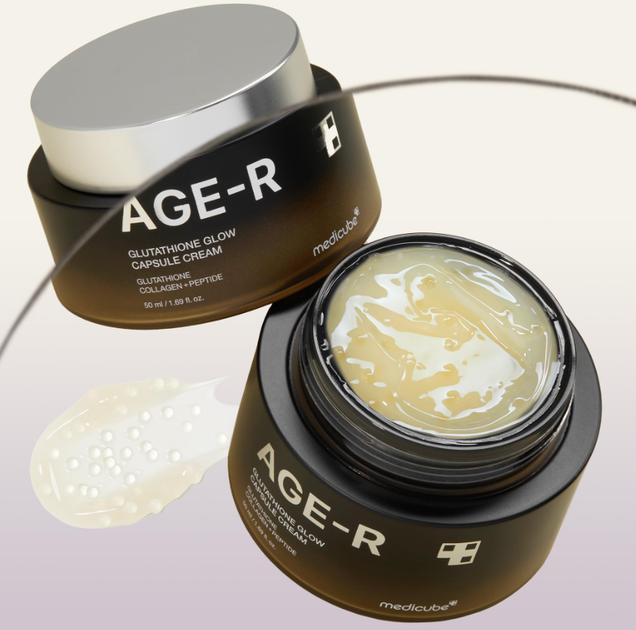 Увлажняющий гель-крем с капсулами глутатиона Medicube AGE-R Glutathione Glow Capsule Cream 50ml - изображение 5