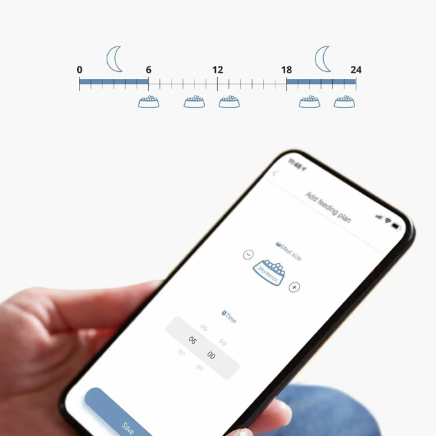 Dozownik karmy dla kotów Catit Pixi Smart Feeder (0022517437537) - obraz 7