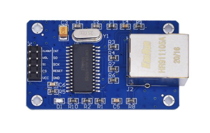 Ethernet модуль ENC28J60 SPI HR911105A сетевая карта Arduino - изображение 2
