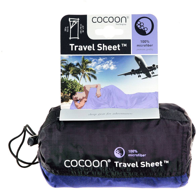 Śpiwor Cocoon Travelsheet Microfiber 220 x 90 cm Twilight Blue (0799696106218) - obraz 1