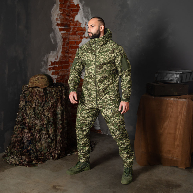Костюм Camotec Phantom Куртка + Брюки с вентиляционными зонами хищник НГУ размер L - изображение 1