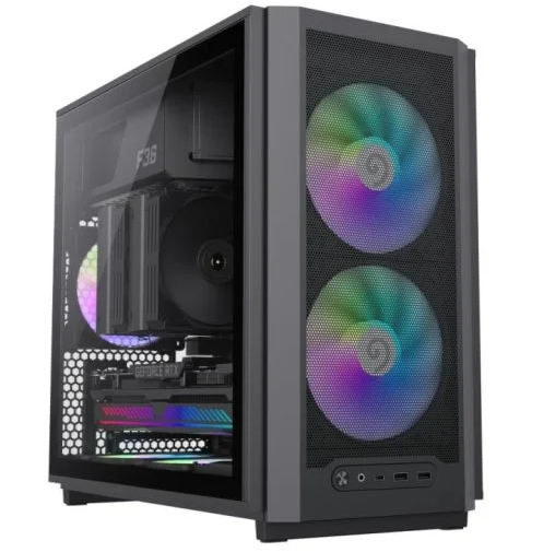 Корпус GameMax F36 BK Black with window - Фото 1 Корпус GameMax F36 BK Black with window - зображення 1