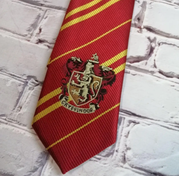Галcтук с гербом ГРИФИНДОР Gryffindor / Harry Potter ГАРРИ ПОТТЕР красный в клетку с регулировкой (ІІ) 33894 - изображение 5