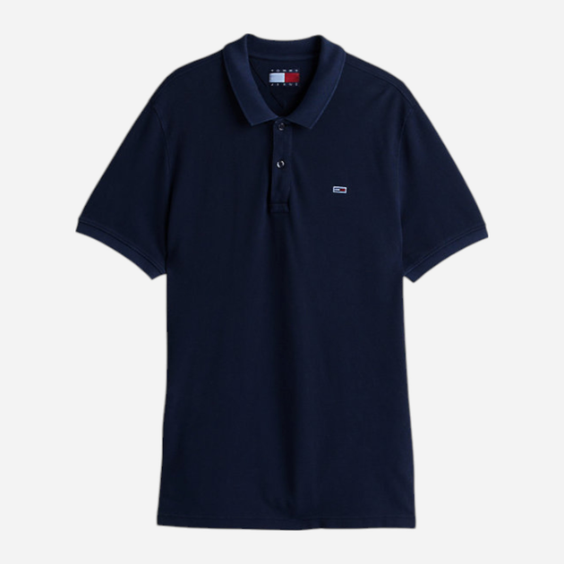 Поло чоловіче Tommy Jeans DM0DM20226-C1G S Темно-синє (8720638453659) - зображення 5