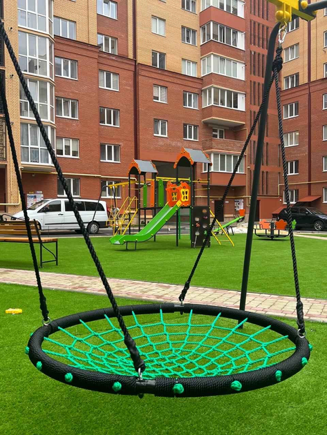 Качели гнездо аиста Lux 120 см зеленый - изображение 1