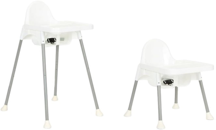 Стілець для годування EcoToys 2в1 White (5903769979936) - зображення 4